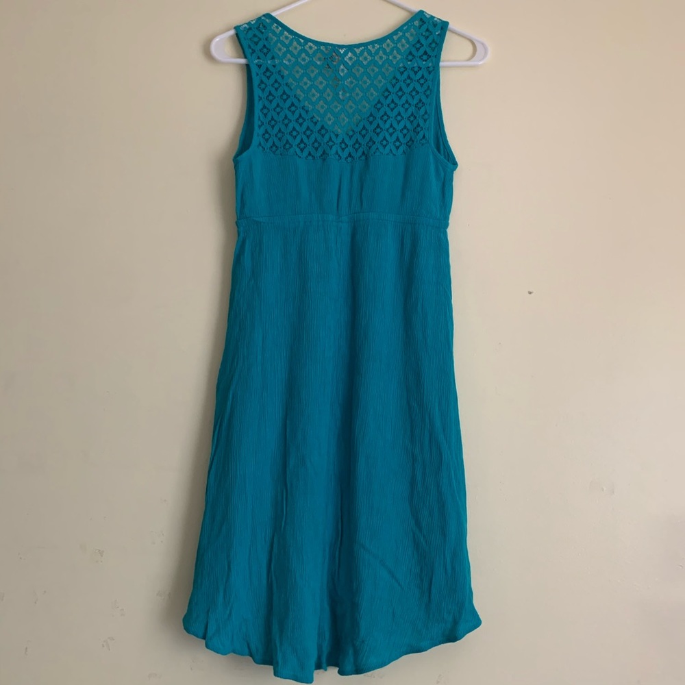 NWOT ~ Bright Blue High-Low Cotton Dress